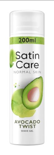 Gillette Satin Care Sensitive gel na holen Avocado Twist 200 ml